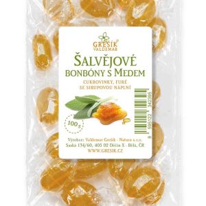 Grešík Šalvějové bonbóny s medem 100 g