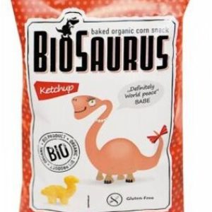 Biosaurus Kukuřičné křupky s kečupem 50 g BIO