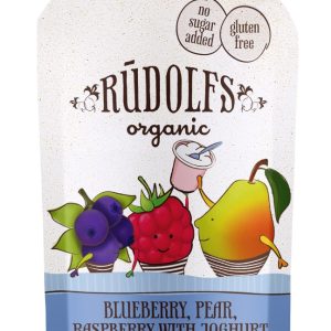 Rudolfs Kapsička Borůvka, hruška a malina s jogurtem 110 g BIO