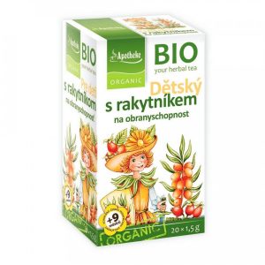 Apotheke BIO Dětský čaj s rakytníkem na obranyschopnost 20×1,5g