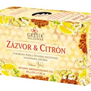 Grešík Zázvor & Citron bylinný čaj 20 x 2,0 g