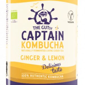 Captain Kombucha Kombucha zázvor a citron 400 ml BIO
