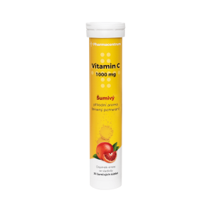 Pharmacentrum Vitamin C 1000 mg červený pomeranč 20 šumivých tablet