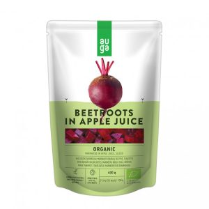 Auga Červená řepa kousky v jablečné šťávě 400 g BIO