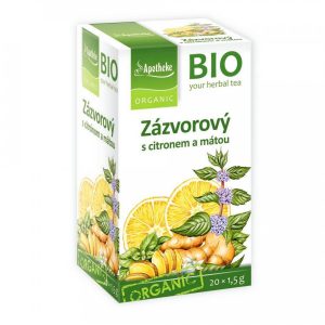 Apotheke BIO Zázvorový čaj s citronem a mátou 20×1,5g