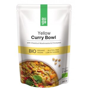 Auga Yellow Curry Bowl se žlutým kari, houbami a cizrnou 283 g BIO