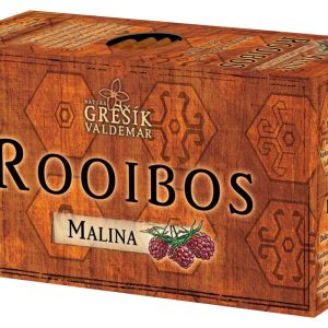 Grešík ROOIBOS malina porcovaný čaj 20 x 1,5 g