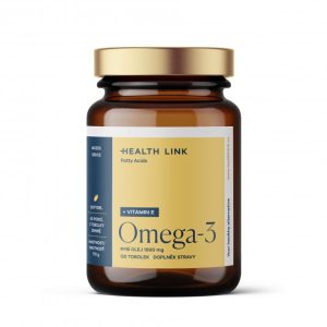 Health Link Omega-3 rybí olej 1000 mg s vitaminem E tobolky 120 ks