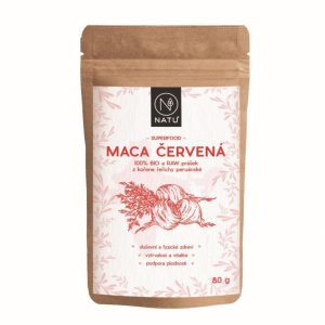 NATU Maca červená prášek 80 g BIO