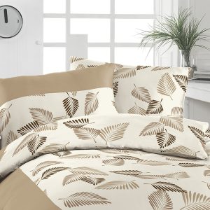 Flanelové povlečení Florella Pluma Beige Rozměr: 70×90 + 140×200 cm