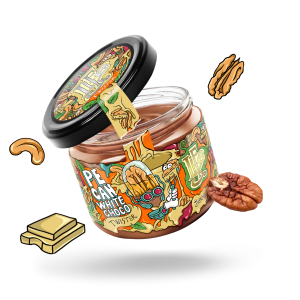 LIFELIKE Pecan white choco twister 300g