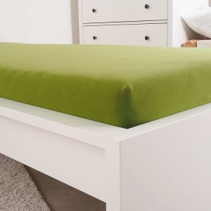 B.E.S. – Petrovice, s.r.o. Prostěradlo Jersey česaná bavlna MAKO – Olivová Rozměr: 180 x 200