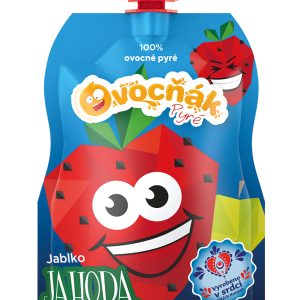 OVOCŇÁK pyré Jablko – Jahoda 120g