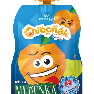 OVOCŇÁK pyré Jablko – Meruňka 120g