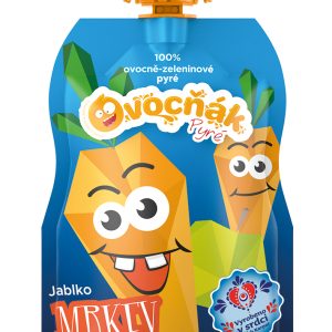 OVOCŇÁK pyré Jablko – mrkev 120g