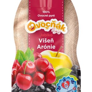 OVOCŇÁK pyré Jablko-Višeň-Aronie 200g