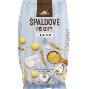 Kávoviny Piškoty špaldové s kokosem 120 g
