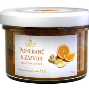 GREŠÍK Džem Pomeranč & Zázvor 215 g