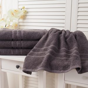 B.E.S. – Petrovice, s.r.o. Bavlněný froté ručník Classic – Tmavě šedý Rozměr: 50 x 100