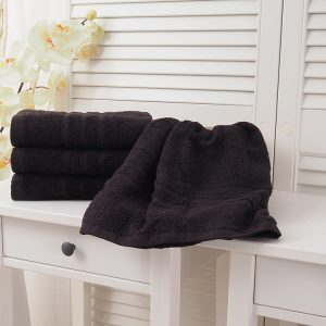 B.E.S. – Petrovice, s.r.o. Bavlněný froté ručník Classic – Černý Rozměr: 30 x 50