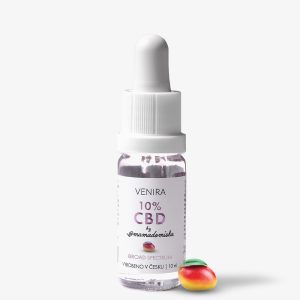 VENIRA CBD 10% olej by @mamadomisha s mangovou příchutí, 10 ml