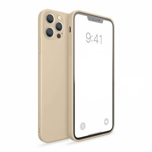 Silikonový kryt pro iPhone 13 Pro – Béžový