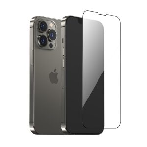 Ochranné sklo pro iPhone 13, 13 Pro a 14 – Černé