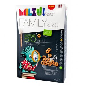 Milzu! Milzu! – BIO Cereální kroužky s medem 400g