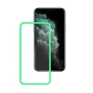 Svítící ochranné sklo pro iPhone 12 a 12 Pro – Zelené