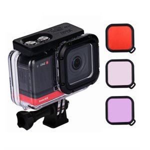 Podvodní obal pro INSTA360 ONE-R 4K – Sada podvodních filtrů
