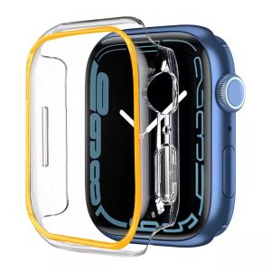 Ochranný rámeček pro Apple Watch – 45mm, svítící, oranžový