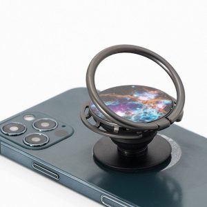 Pop Socket držák na mobilní telefon – Galaxie, oranžová