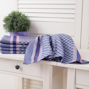 B.E.S. – Petrovice, s.r.o. Ručník keprový pracovní 50×100 Tom – Modrá Kostka