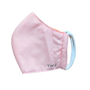 TNG rouška textilní 3-vrstvá, růžová, velikost M