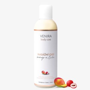 VENIRA masážní olej, mango a liči, 200 ml