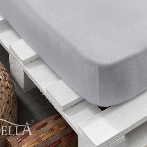 Florella Prostěradlo Zwirn Jersey Elastan Platin Rozměr: 90-100×200 cm