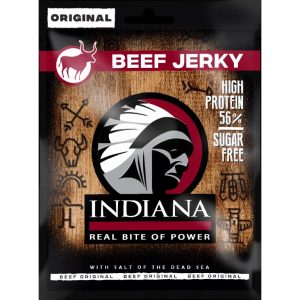 INDIANA Jerky ORIGINAL – hovězí sušené maso Množství: 60 g