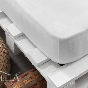 Florella Prostěradlo Zwirn Jersey Elastan Weiss Rozměr: 180×200 cm