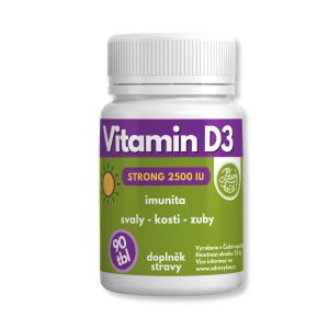 Zdravýkoš Vitamin D3 STRONG 2500 IU, 90 tablet