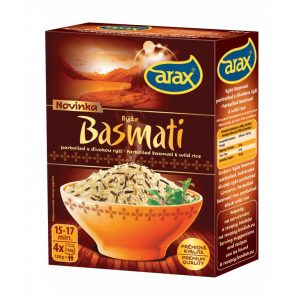 ARAX Varné sáčky – Rýže Basmati parboiled s indiánskou 480 g