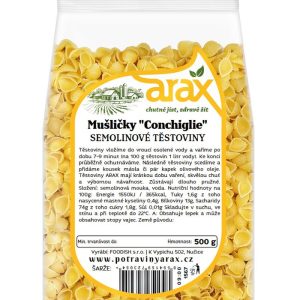 ARAX Těstoviny semolinové mušličky „Conchiglie“ 500 g