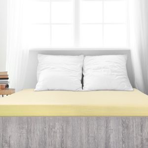 B.E.S. – Petrovice, s.r.o. Jersey prostěradlo s elastanem Lycra – Vanilková Rozměr: 120 x 200