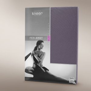 Kneer Prostěradlo Fein Jersey Flieder Rozměr: 90×190-100×200 cm