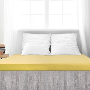 B.E.S. – Petrovice, s.r.o. Prostěradlo Jersey česaná bavlna MAKO – Žlutá Rozměr: 120 x 200