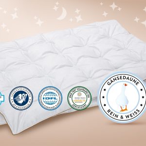 Frau Holle Péřová přikrývka DOWN Rozměr: Baby Down: 80×80 cm (150 g)