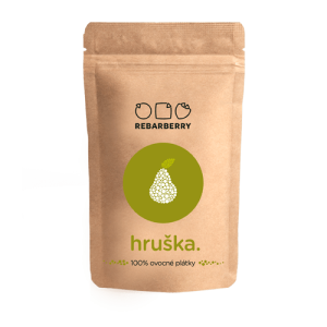 Chytré ovoce 100 % ovocné plátky REBARBERRY hruška 50 g
