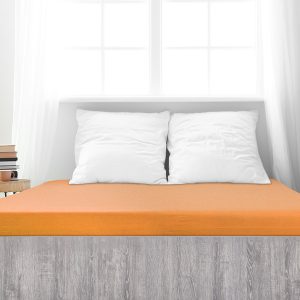 B.E.S. – Petrovice, s.r.o. Prostěradlo Jersey česaná bavlna MAKO – Lososová Rozměr: 140 – 160 x 200