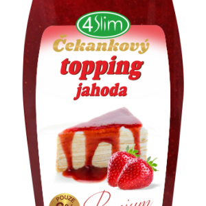 4Slim KAUMY Čekankový topping jahoda 330 g