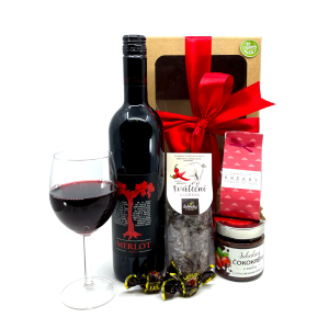 Zdravýkoš Dárkový koš MERLOT