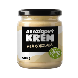 Zdravýkoš Arašídový krém – Bílá čokoláda 500g